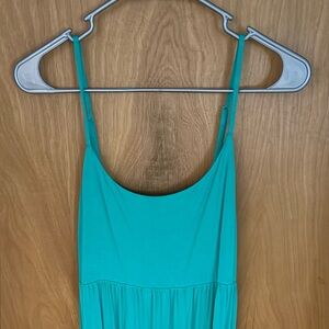 Old Navy Teal Green Spaghetti Strap Midi Dress